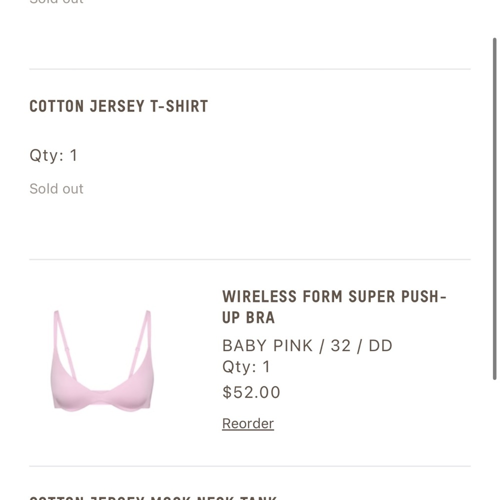 SKIMS Wireless Form Push Up Bra